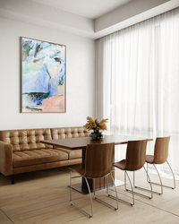 Soft Footsteps abstract canvas art print by Prudence Demarchi - soft flowing shapes