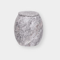 CoTheory Marble Cannister - Tundra Grey Marble
