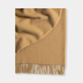 Weave Home Nevis Lambswool Throw - Camel