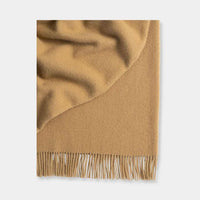 Weave Home Blankets & Throws Weave Home Nevis Lambswool Throw - Camel