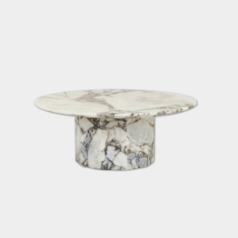 Globe West Coffee Tables GlobeWest Atlas Decagon Coffee Table - Matt Ocean Marble