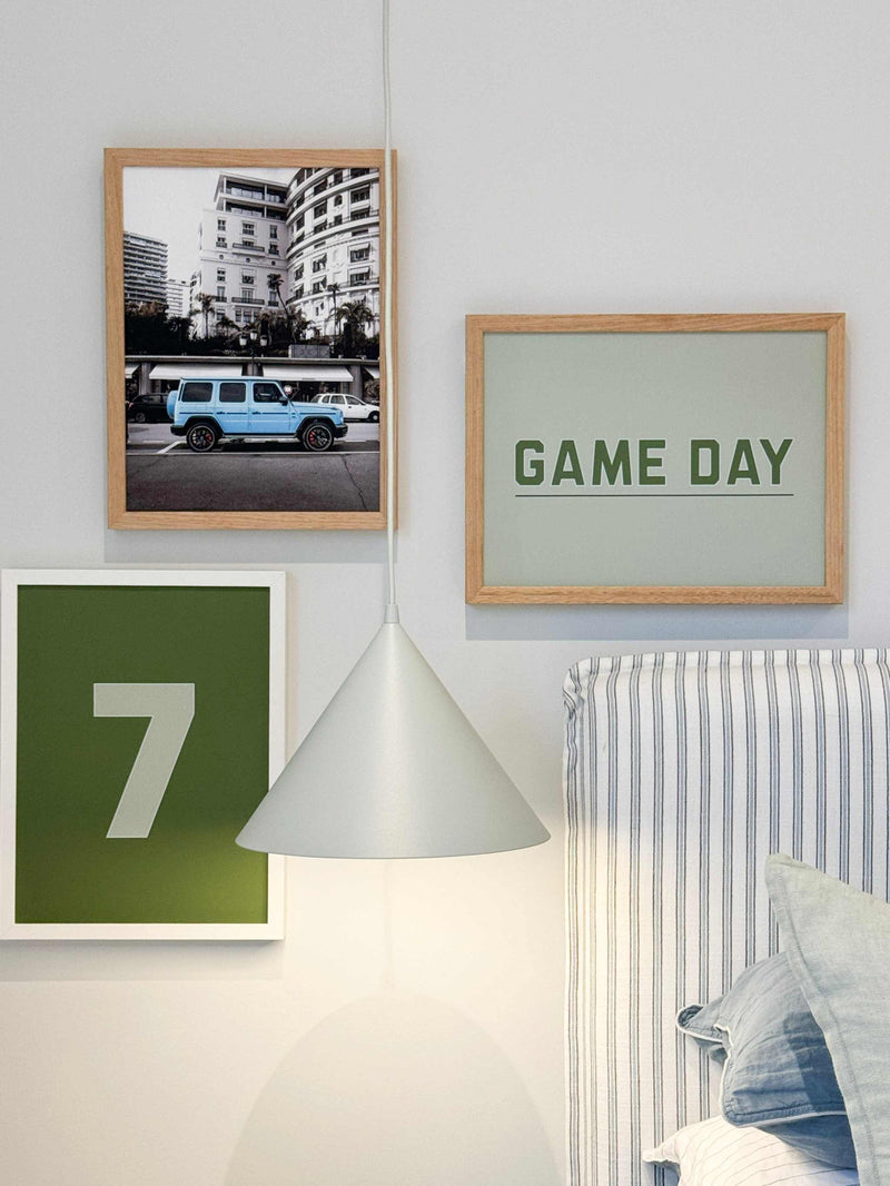 Norsu Interiors Prints Clubhouse Collection - Choose Your Number Print, Sage (Various Sizes)