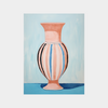 Abstract striped vase artwork digital download printable wall art