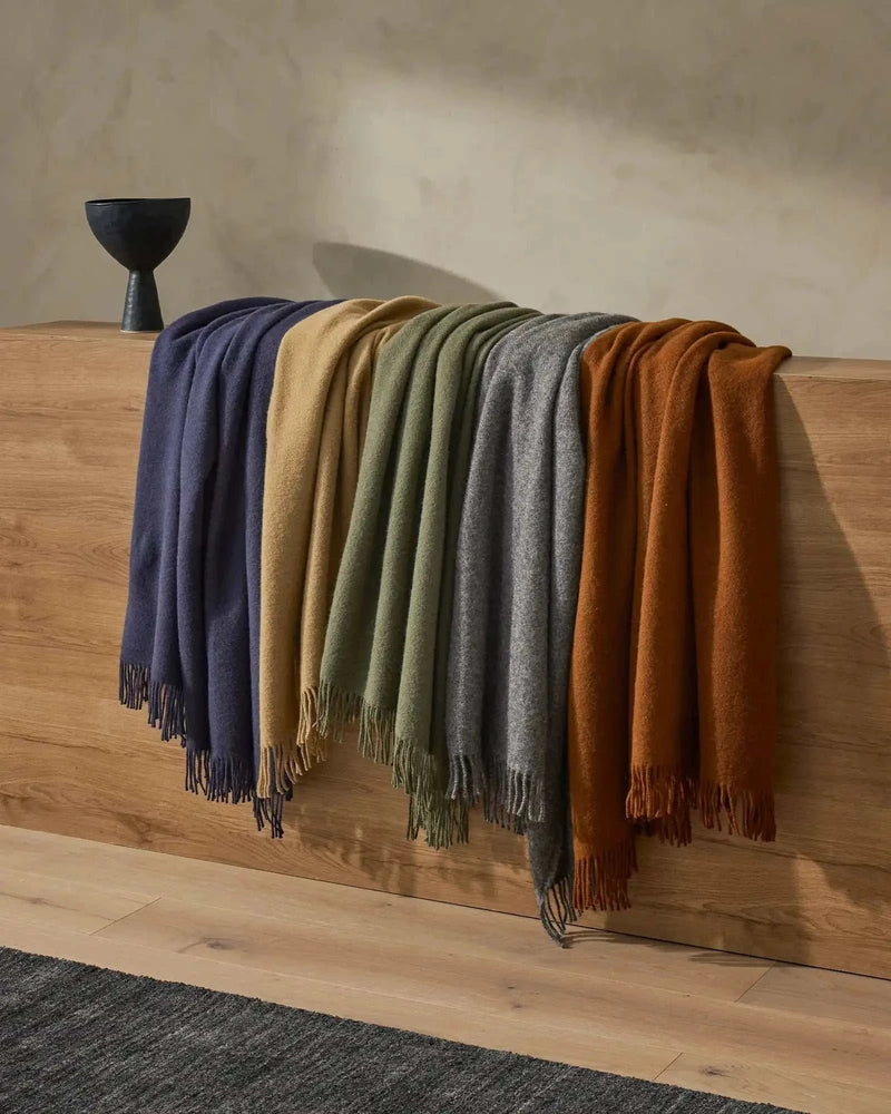 Weave Home Blankets & Throws Weave Home Nevis Lambswool Throw - Juniper