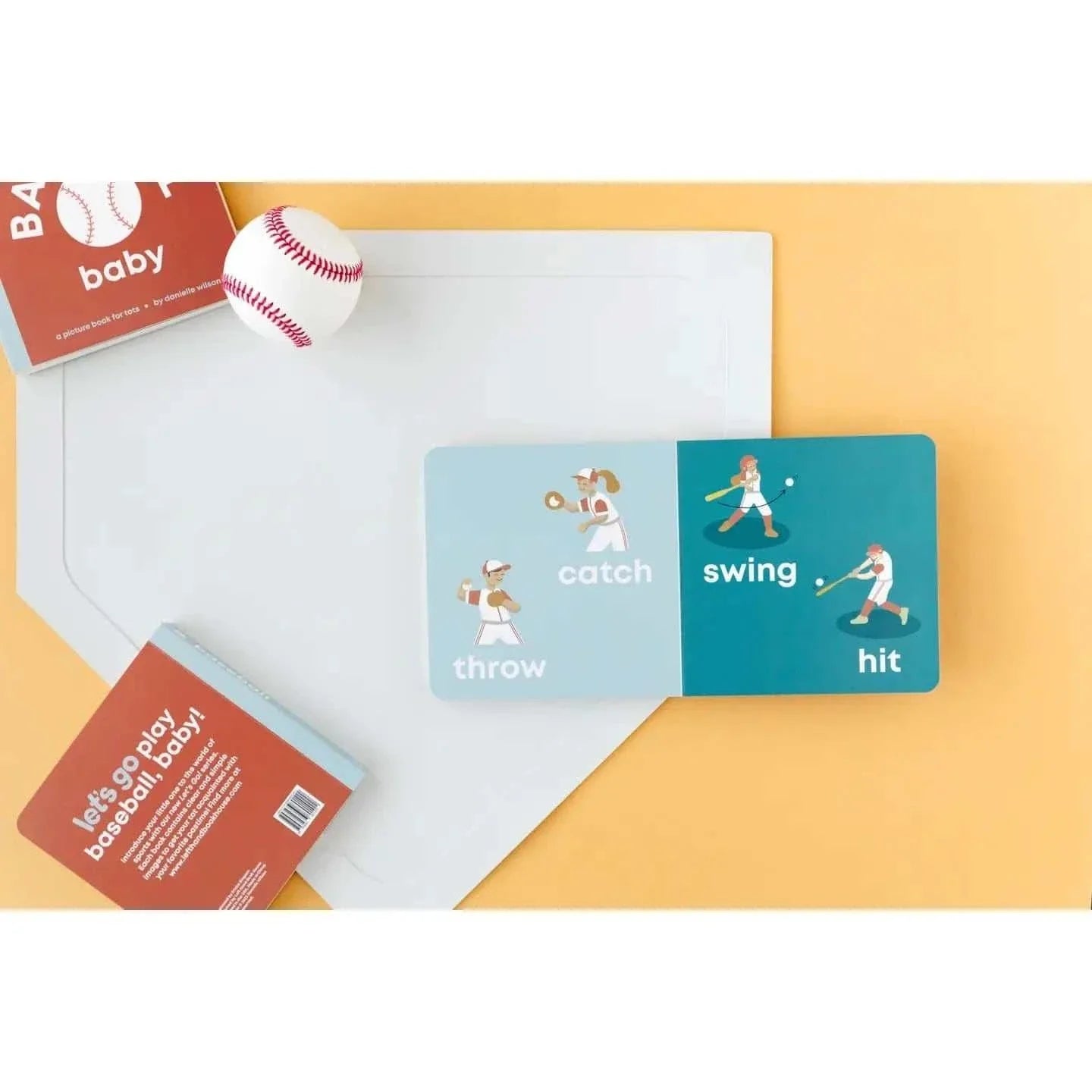 Baseball Baby board book for toddlers with simple baseball illustrations and durable triple-layered pages