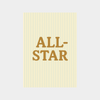 all star text downloadable digital print with vertical stripes background