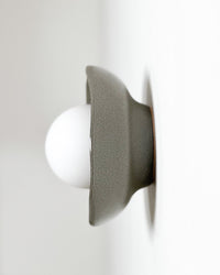 Robert Gordon Shell Wall Sconce ceramic wall light, hand glazed in Rivergum | norsu Interiors