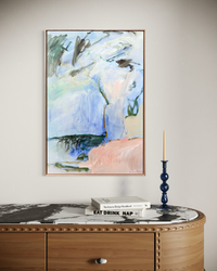 Soft Footsteps abstract canvas art print by Prudence Demarchi - textured brushstrokes