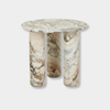 Globe West Side Tables Globe West Atlas Orbit Side Table - Natural Ocean Marble