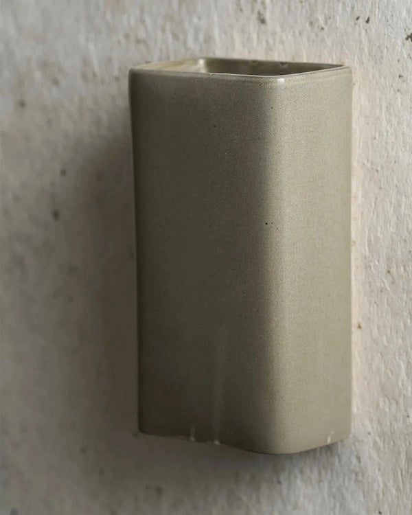 Robert Gordon Box ceramic wall light, saltbush | Norsu Interiors