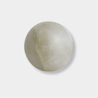 CoTheory Orbit Sphere Table Sculpture - White Onyx
