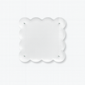 norsu STUDIO Scalloped Magnetic Photo Frame, Clear Background (Fits 5 x 5")