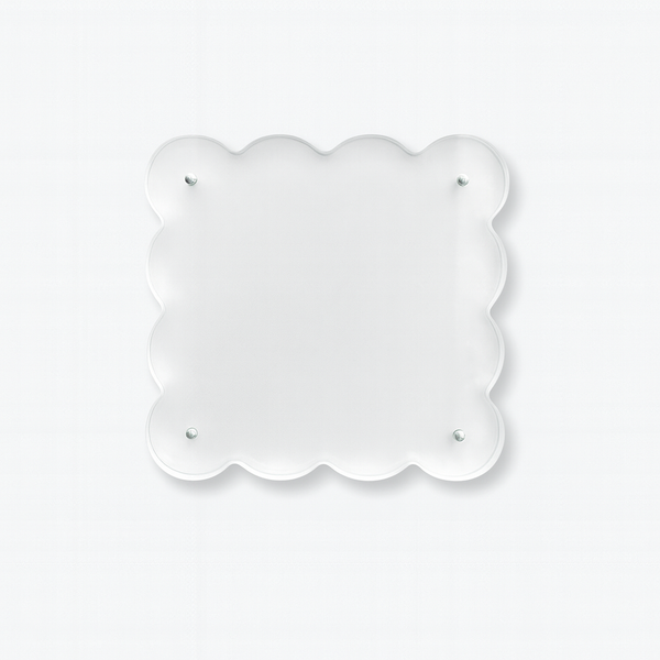 norsu STUDIO scalloped magnetic photo frame clear acrylic 5x5 inch elevated design Melbourne made