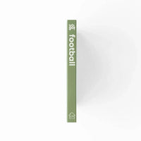 Spine of green Let's Go! Football Baby board book for ages 0-4 with durable matte finish pages