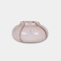 GlobeWest Boden Stripe lilac handcrafted glass bud vase with delicate stripes and modern design