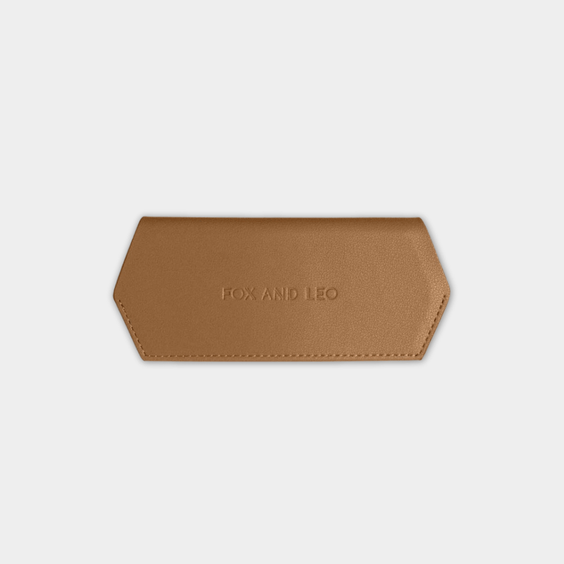 Fox and Leo Sunglasses Fox and Leo Glasses Case, Tan