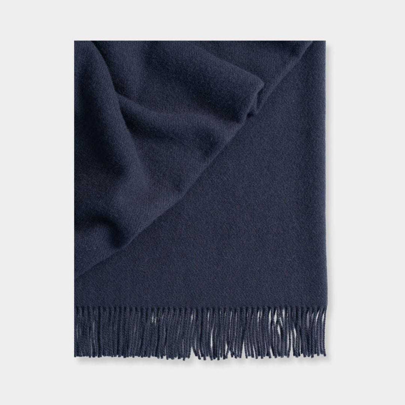Weave Home Blankets & Throws Weave Home Nevis Lambswool Throw - Navy