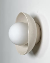 Robert Gordon Shell Wall Sconce ceramic wall light, hand glazed in Poppyseed | norsu Interiors