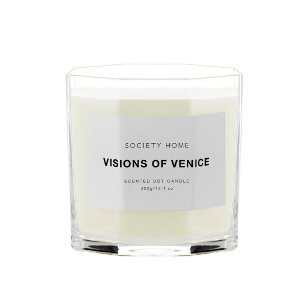 Society Home Visions of Venice Scented Soy Candle 400g