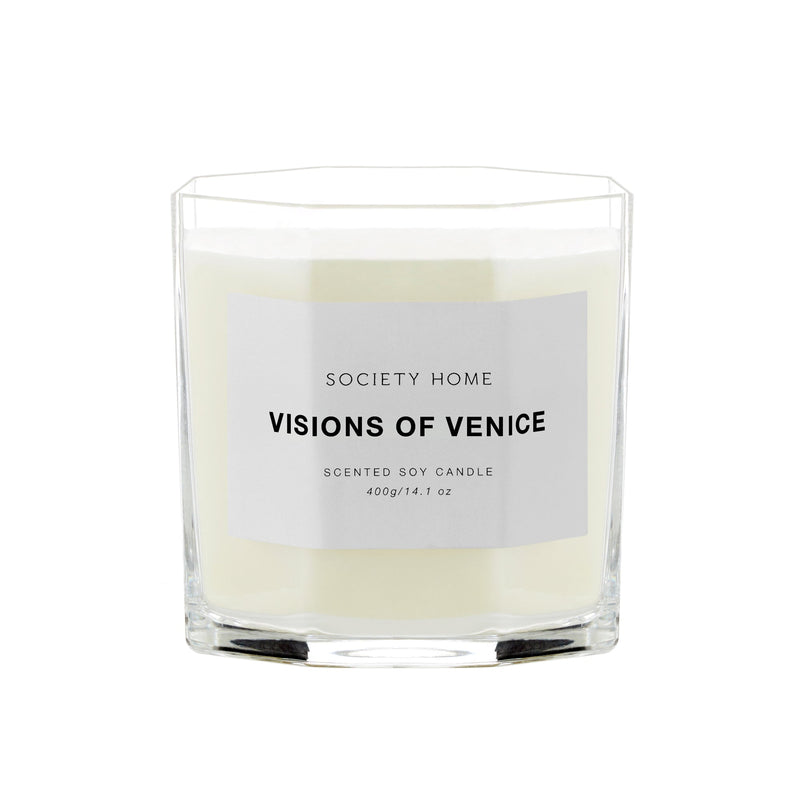 Society Home Visions of Venice Scented Soy Candle 400g