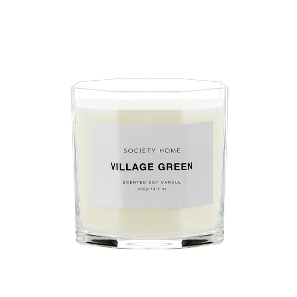 Society Home Village Green Scented Soy Candle 400g