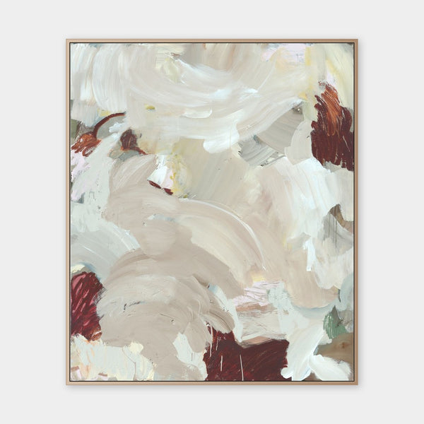 Alisha Falconer Burnt Clouds fine art canvas print framed in natural oak