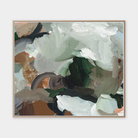 Alisha Falconer Drive 1 fine art canvas print framed in natural oak