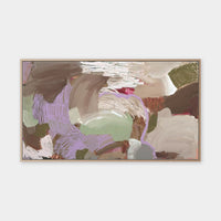 Alisha Falconer Graphica fine art canvas print framed in natural oak