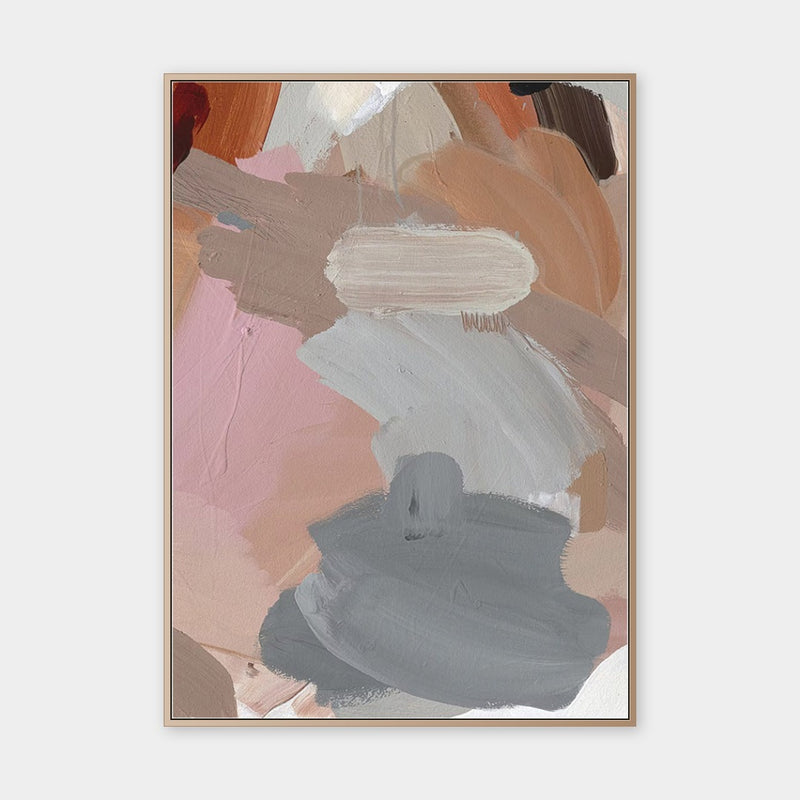 Alisha Falconer High Noon fine art canvas print framed in natural oak
