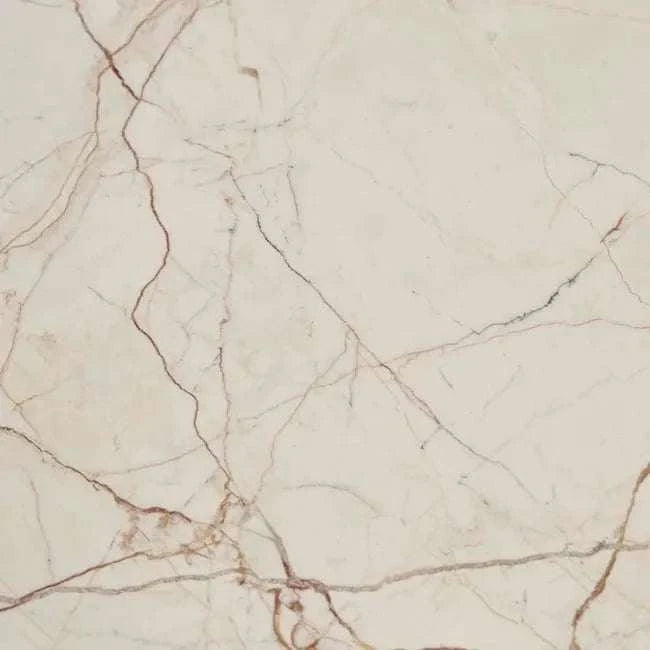 Globe West Coffee Tables Globe West Amara Oval Leg Coffee Table, Brown Vein Marble