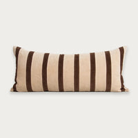 Baya Huxley Lumbar Cushion - Natural/Chocolate