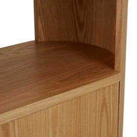 Globe West Bookcase Globe West Classique Tall Oval Bookshelf, Natural Ash