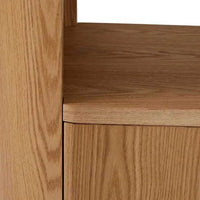 Globe West Bookcase Globe West Classique Tall Oval Bookshelf, Natural Ash