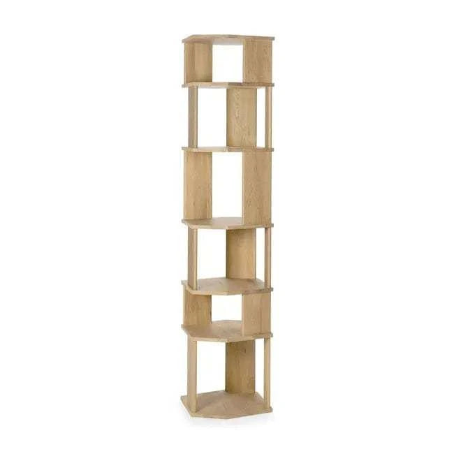 Globe West Bookcase Ethnicraft Stairs Column Bookshelf - Oak