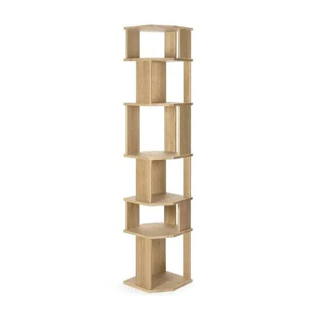 Globe West Bookcase Ethnicraft Stairs Column Bookshelf - Oak