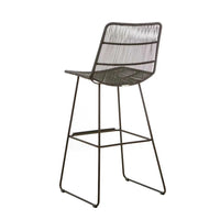 Globe West Dining Chairs Globe West Granada Sleigh Barstool - Liquorice