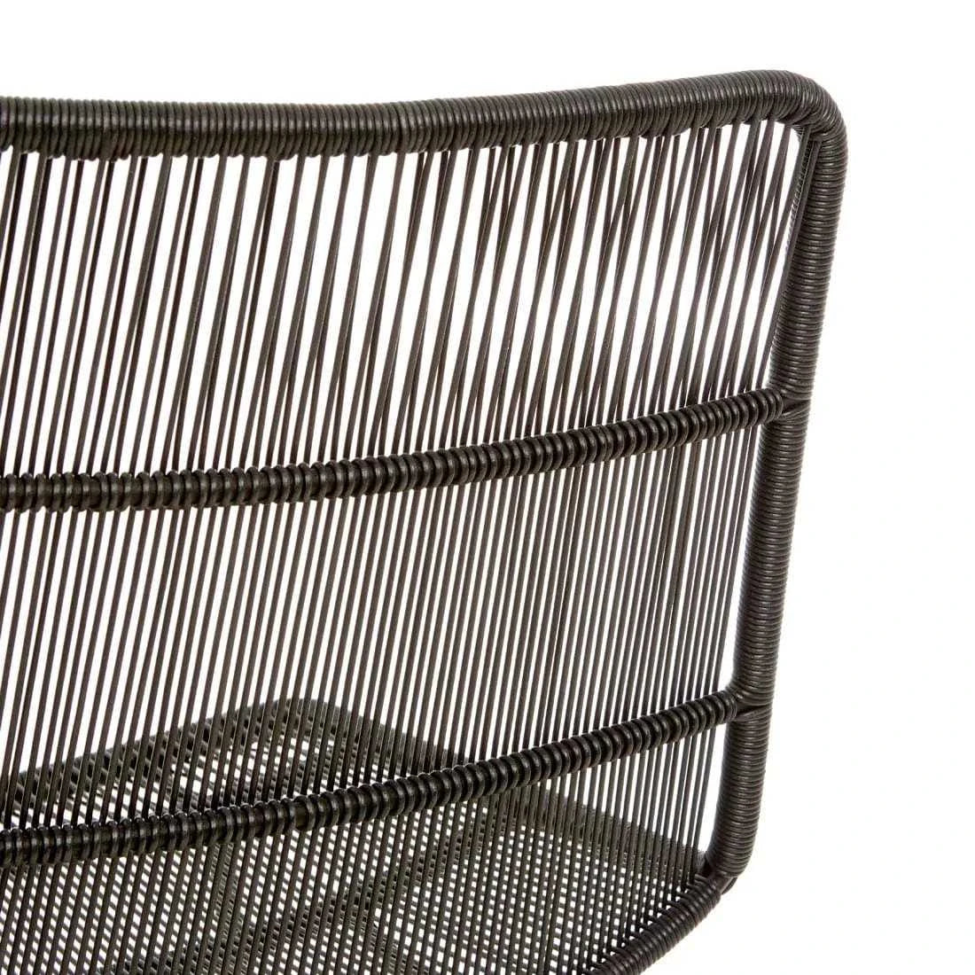 Globe West Dining Chairs Globe West Granada Sleigh Barstool - Liquorice