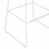 Globe West Dining Chairs Globe West Granada Sleigh Barstool - Natural/White