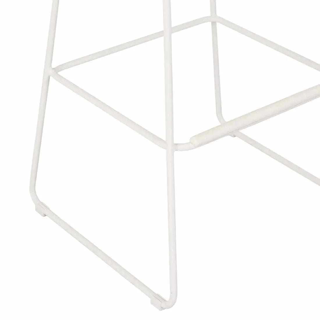 Globe West Dining Chairs Globe West Granada Sleigh Barstool - Natural/White