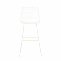 Globe West Dining Chairs Globe West Granada Sleigh Barstool - White