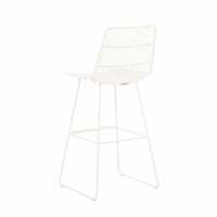 Globe West Dining Chairs Globe West Granada Sleigh Barstool - White