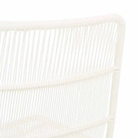 Globe West Dining Chairs Globe West Granada Sleigh Barstool - White