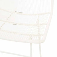 Globe West Dining Chairs Globe West Granada Sleigh Barstool - White