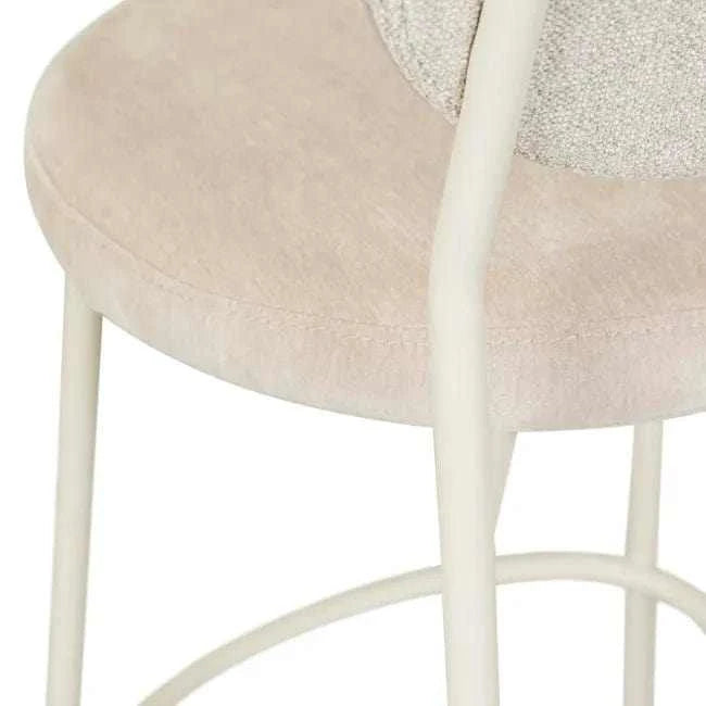 Globe West Bar Stools Globe West Laylah Loop Barstool, Wheat/Almond Milk