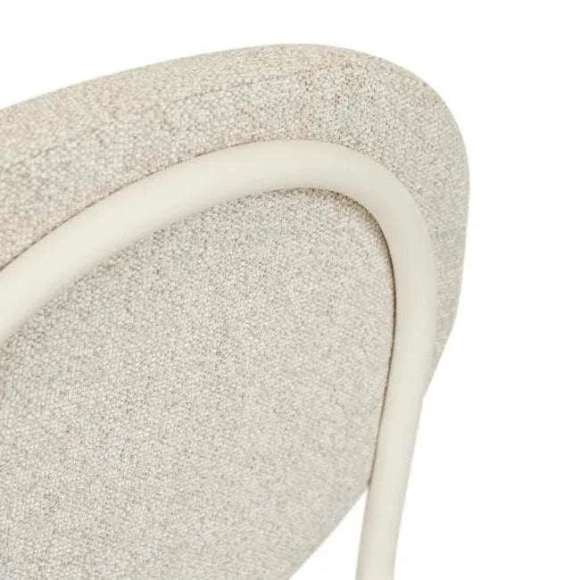 Globe West Bar Stools Globe West Laylah Loop Barstool, Wheat/Almond Milk