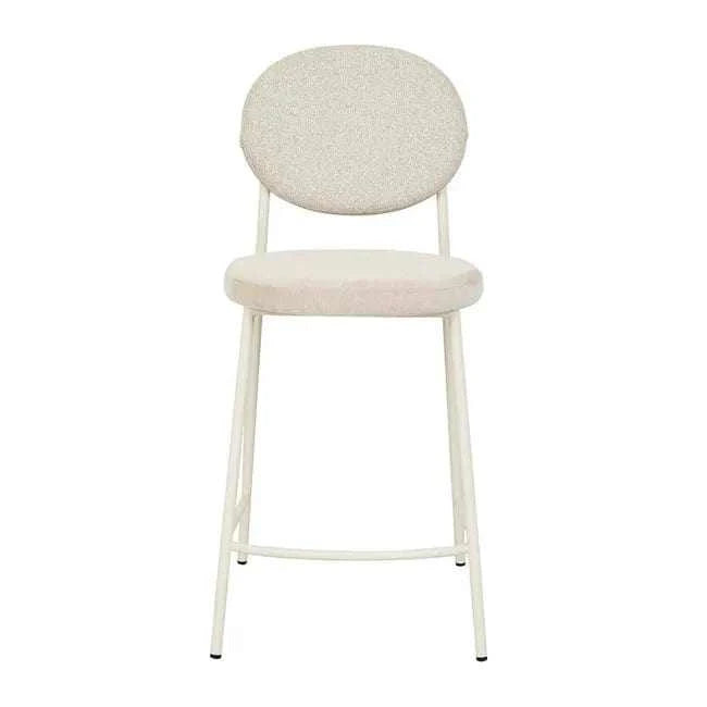 Globe West Bar Stools Globe West Laylah Loop Barstool, Wheat/Almond Milk