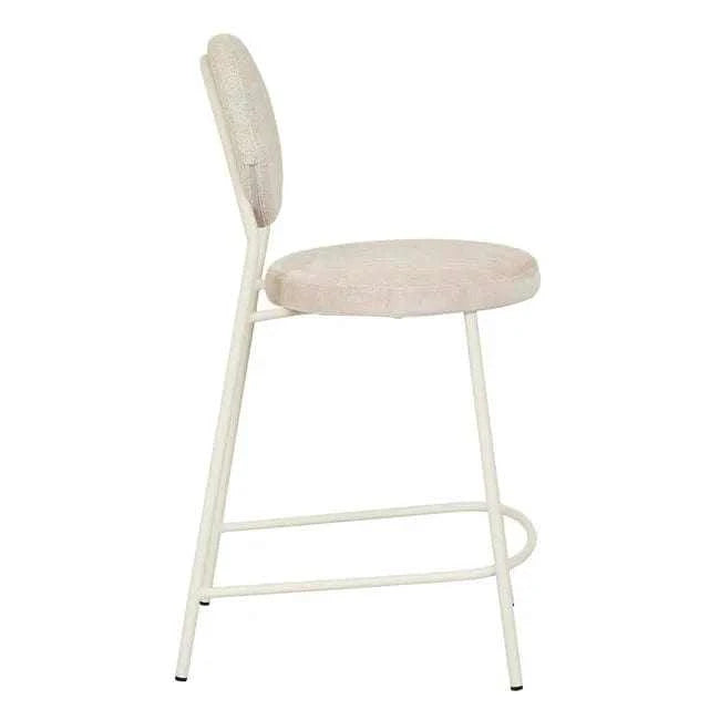 Globe West Bar Stools Globe West Laylah Loop Barstool, Wheat/Almond Milk