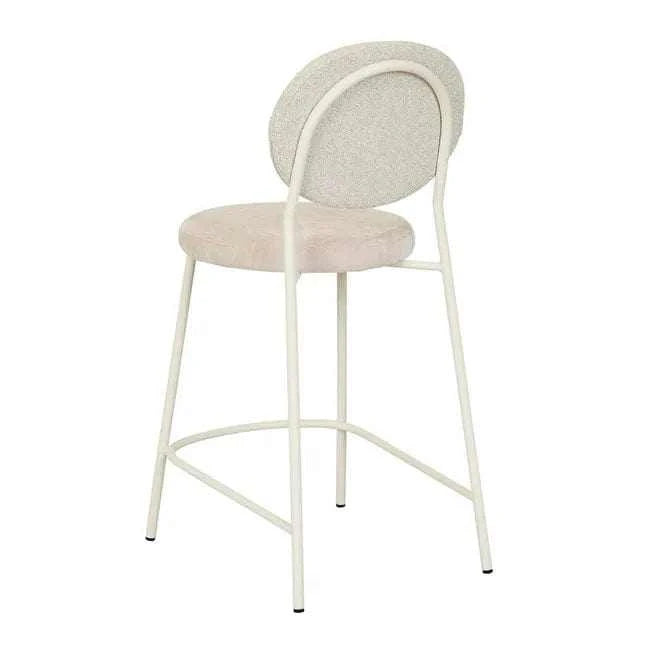 Globe West Bar Stools Globe West Laylah Loop Barstool, Wheat/Almond Milk