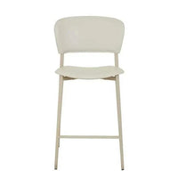 Globe West Bar Stools GlobeWest Matilda Barstool - Linen Grey - Matt Linen Grey