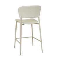 Globe West Bar Stools GlobeWest Matilda Barstool - Linen Grey - Matt Linen Grey